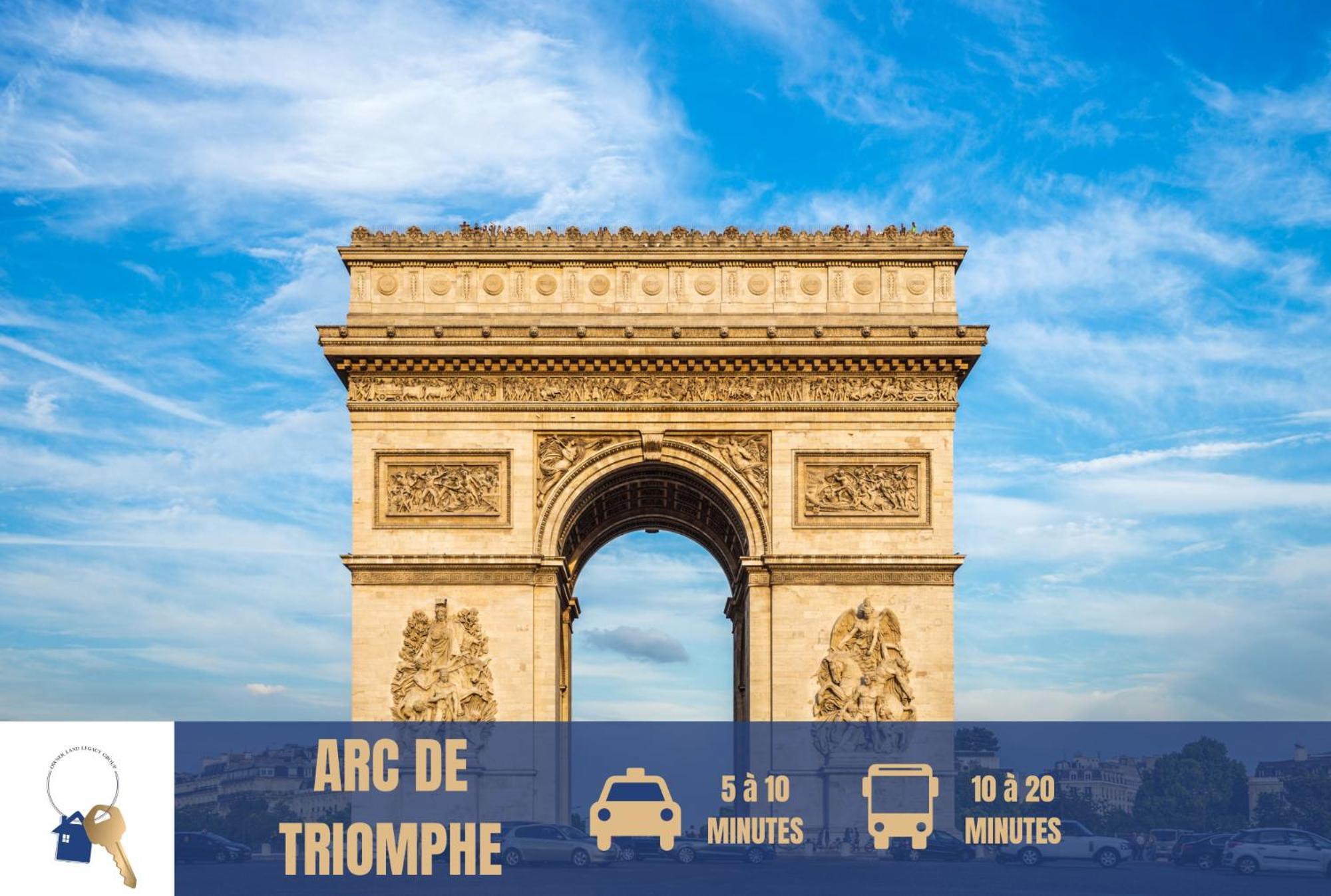 Chambre Lit Double Et Salon Avec Canape-Lit A 10 Minutes Des Champs Elysees Париж Экстерьер фото